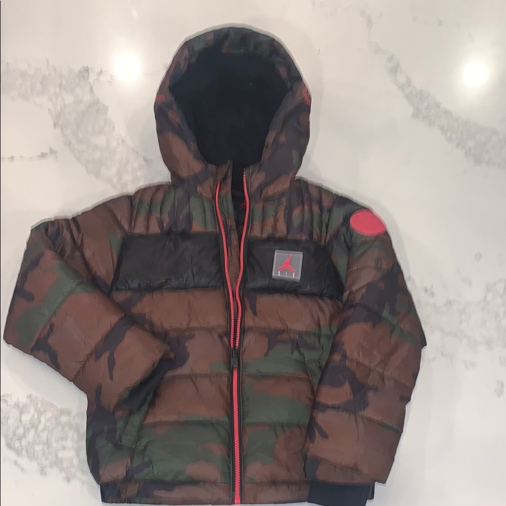 Jordan Camo Hooded Puffer Jacket